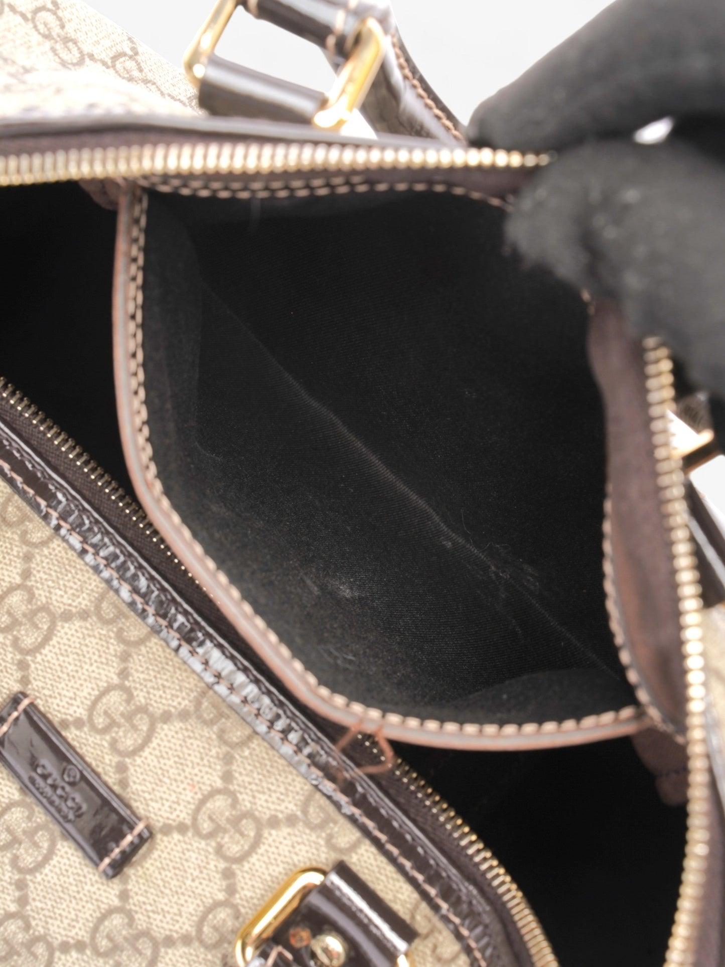 Gucci Boston Bag GG Supreme Coated Canvas