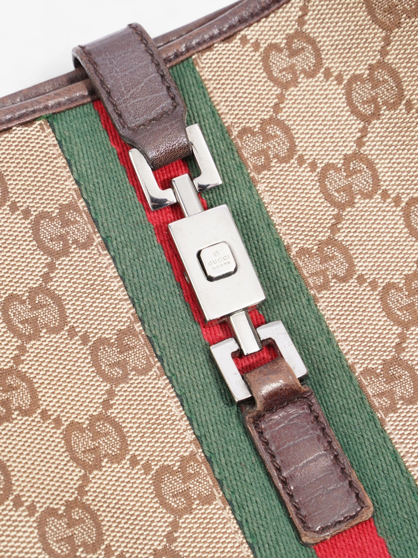 Gucci Jackie GG Supreme / Green / Red Canvas