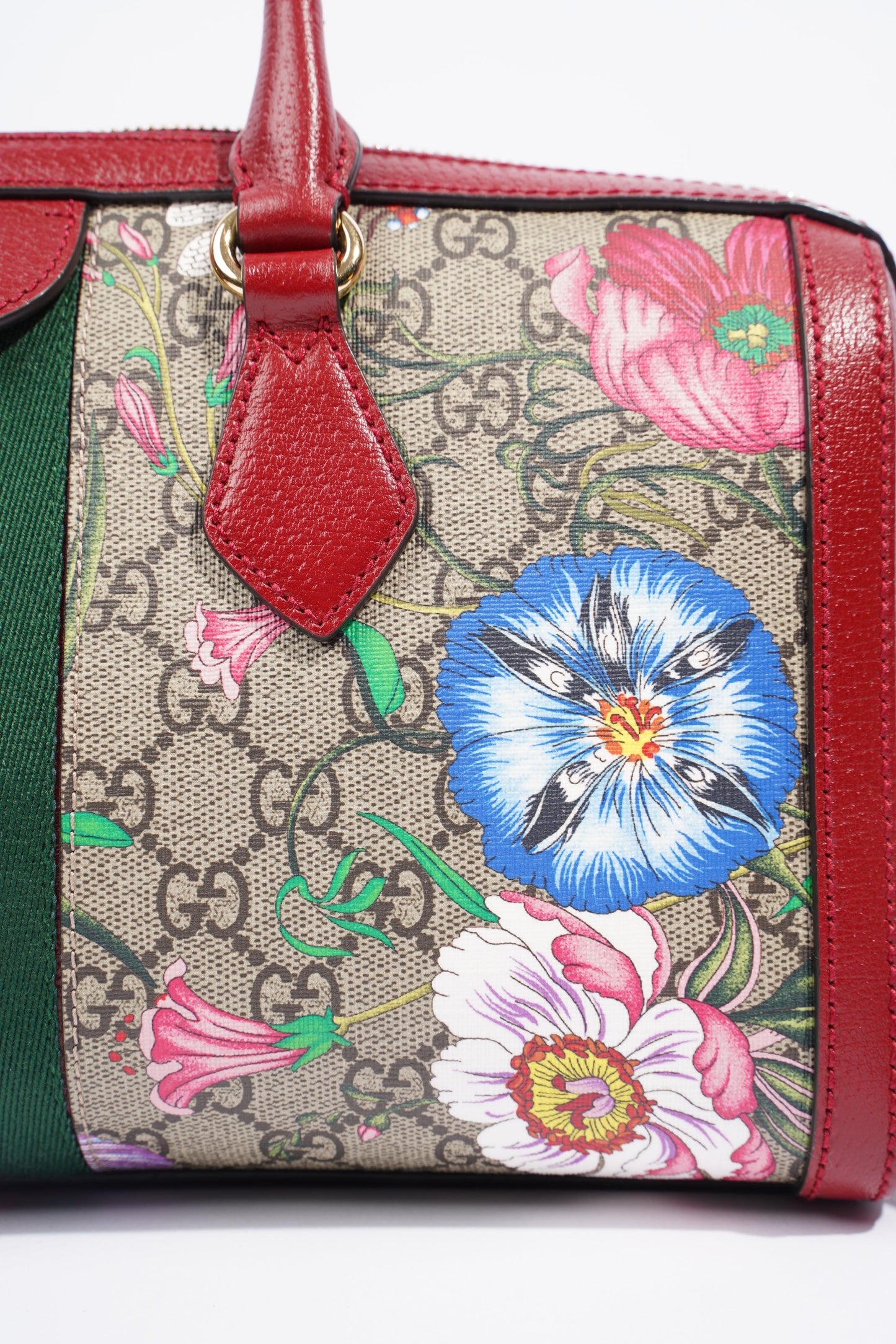 Gucci Ophidia Boston GG Supreme Floral Coated Canvas