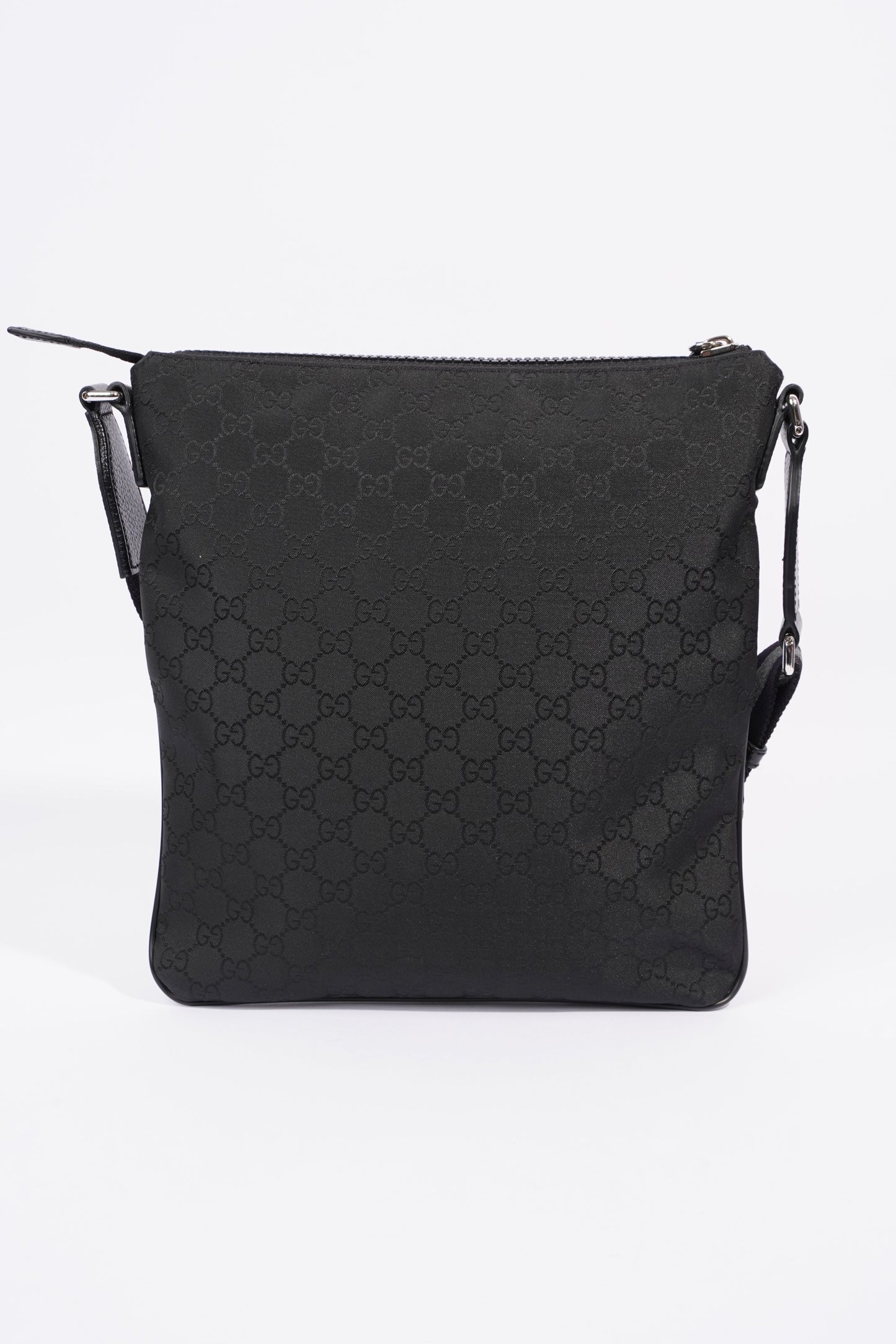 Gucci GG Supreme Messenger Bag Black Canvas