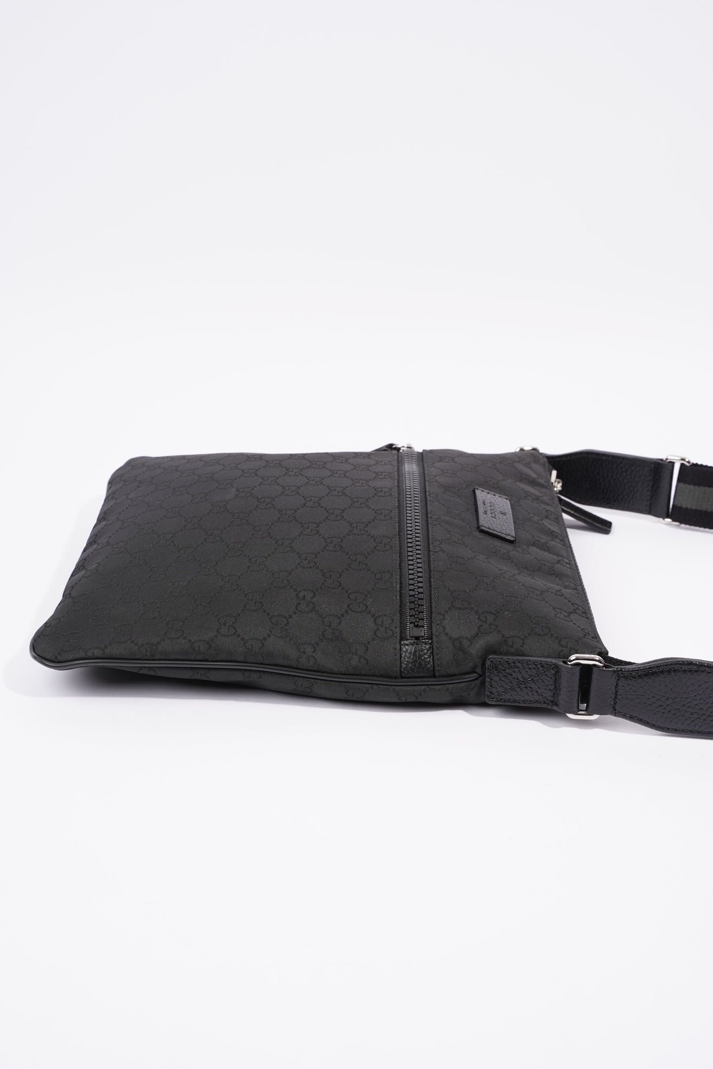 Gucci GG Supreme Messenger Bag Black Canvas