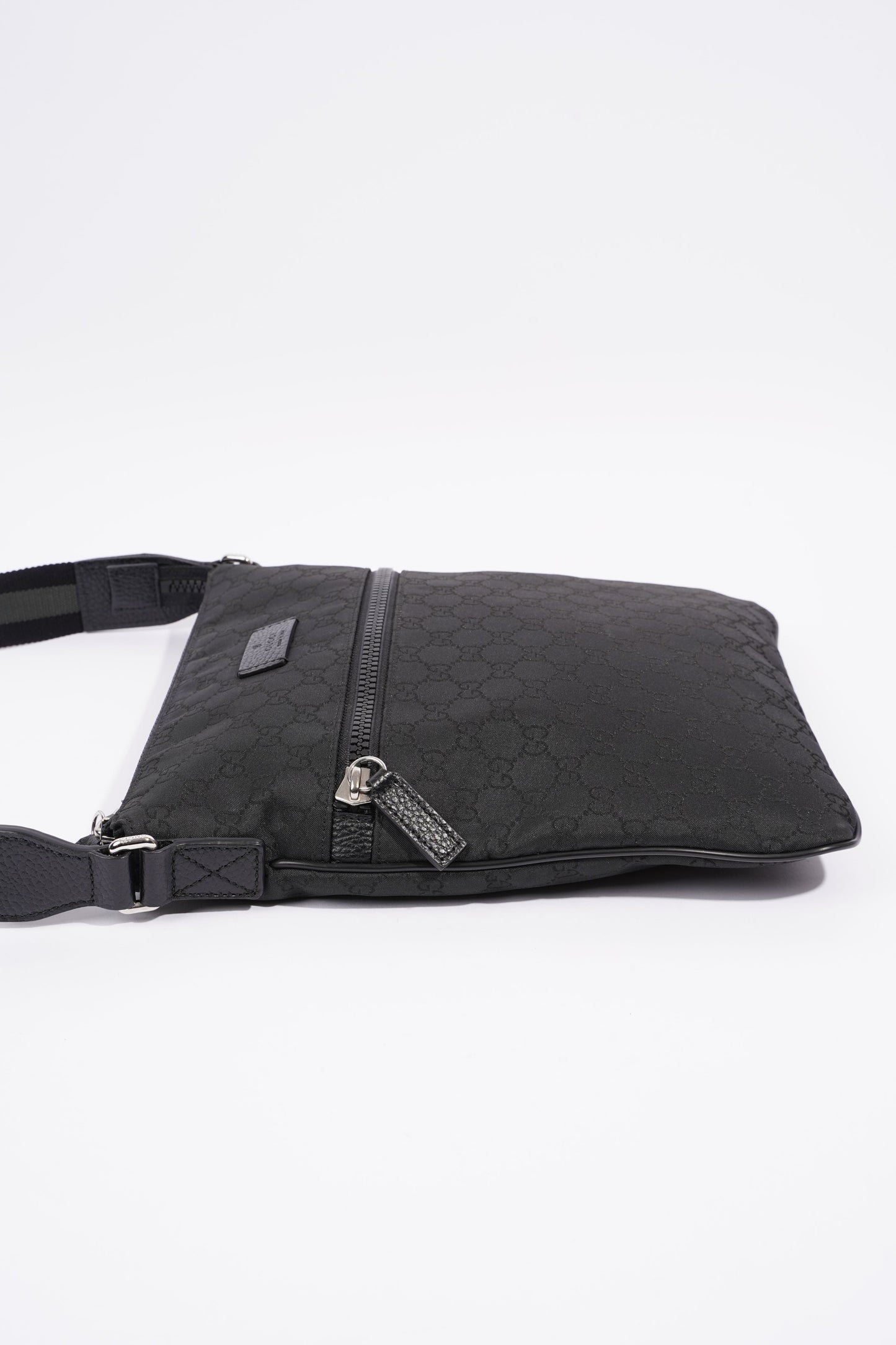 Gucci GG Supreme Messenger Bag Black Canvas