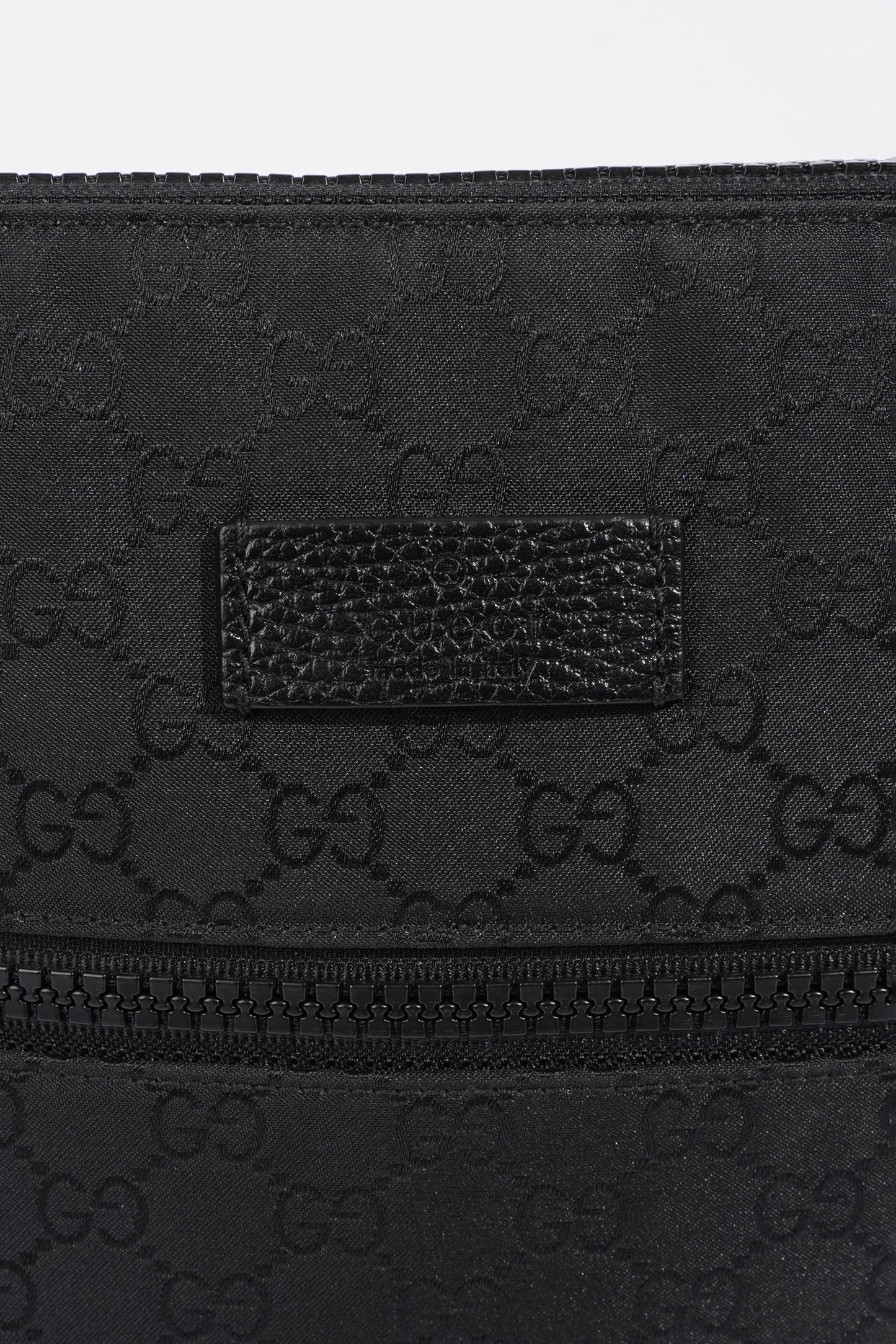 Gucci GG Supreme Messenger Bag Black Canvas