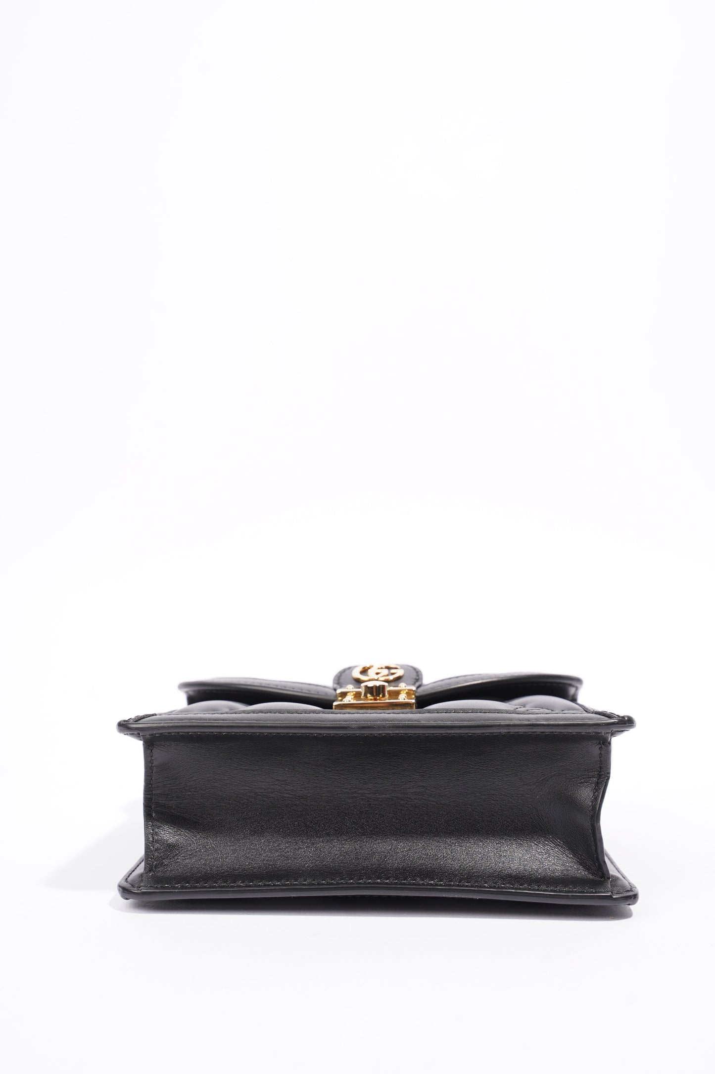Gucci GG Matelasse Top Handle Black Matelasse Leather Small