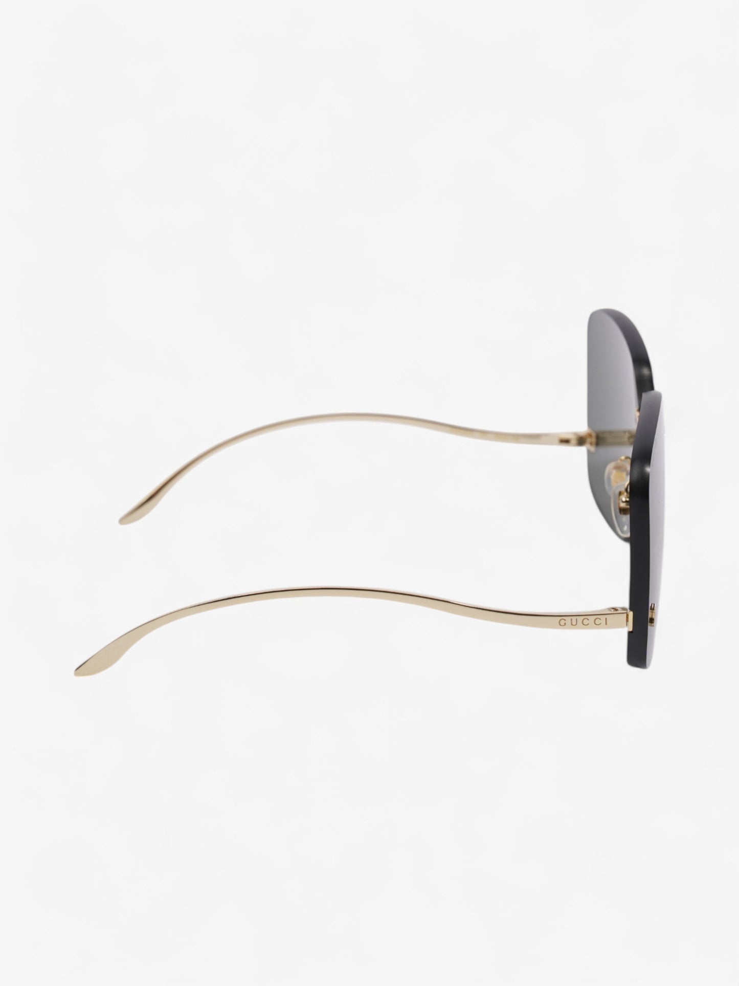 Gucci GG 0352S Sunglasses Black / Gold Base Metal 145mm