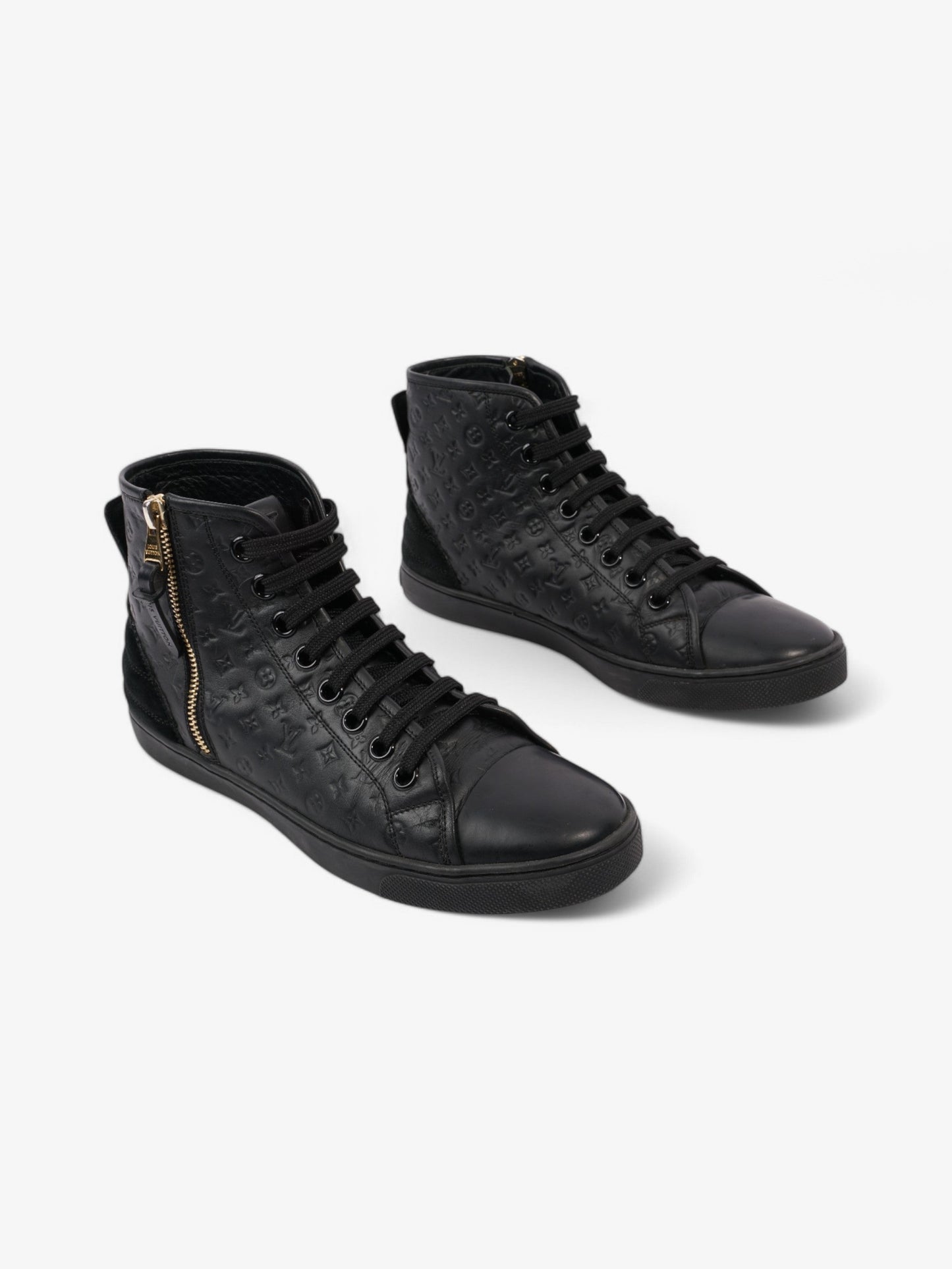 Louis Vuitton Embossed High-tops Black Embossed Leather EU 37.5 UK 4.5