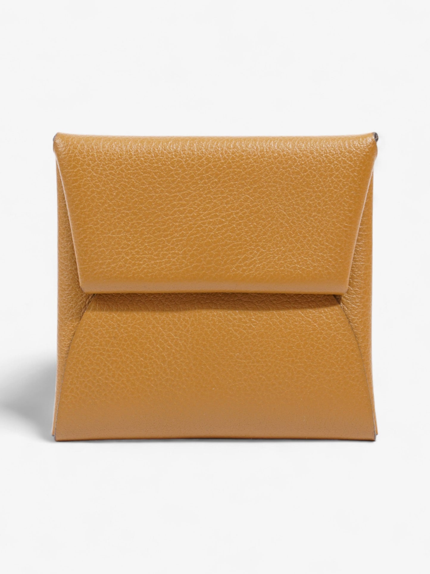 Hermes Bastia Change Purse Brown Leather