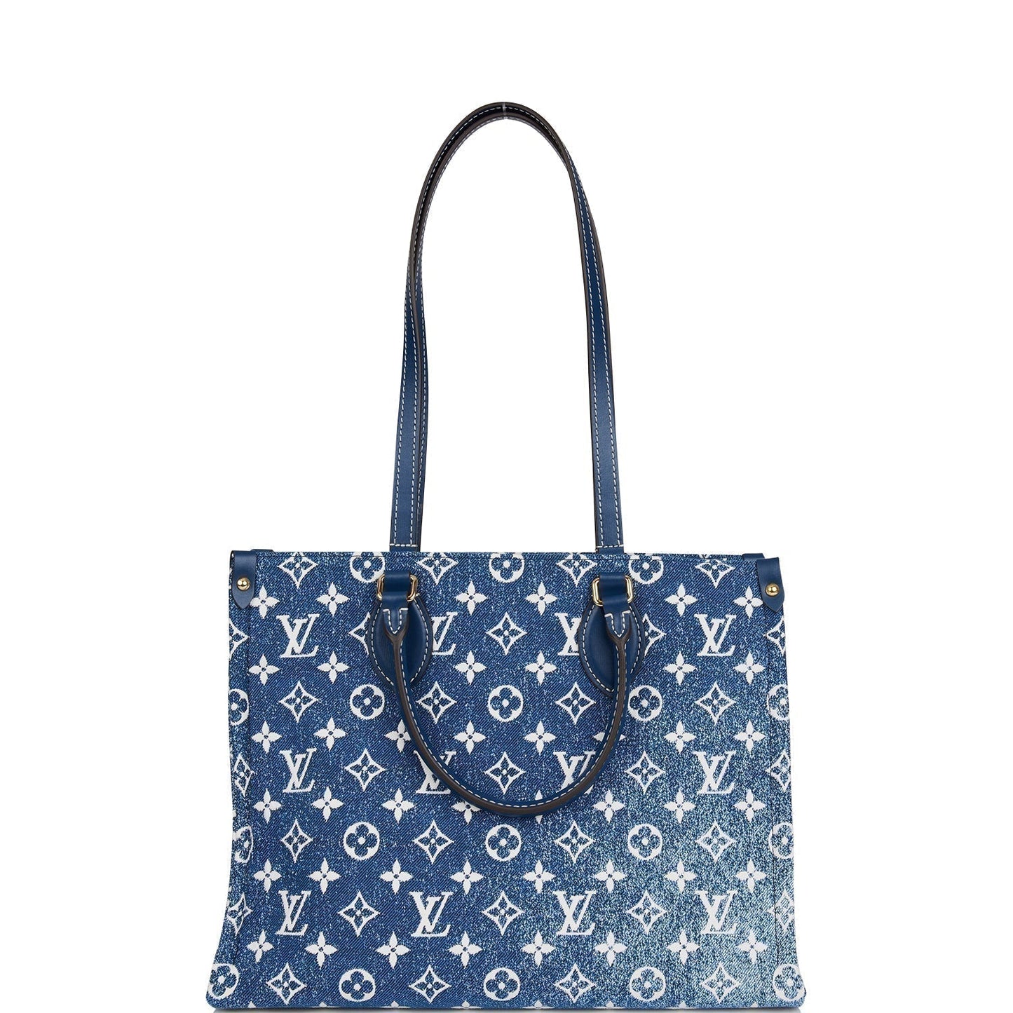 Louis Vuitton Blue Denim Monogram OnTheGo MM