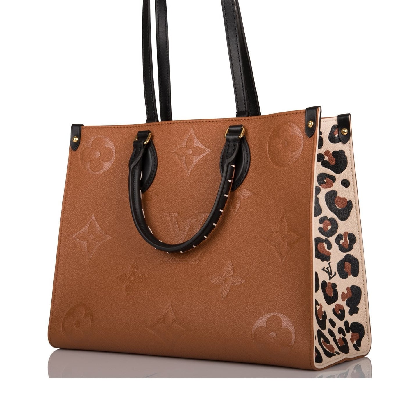 Louis Vuitton Caramel Wild At Heart Empreinte Giant Monogram OnTheGo MM