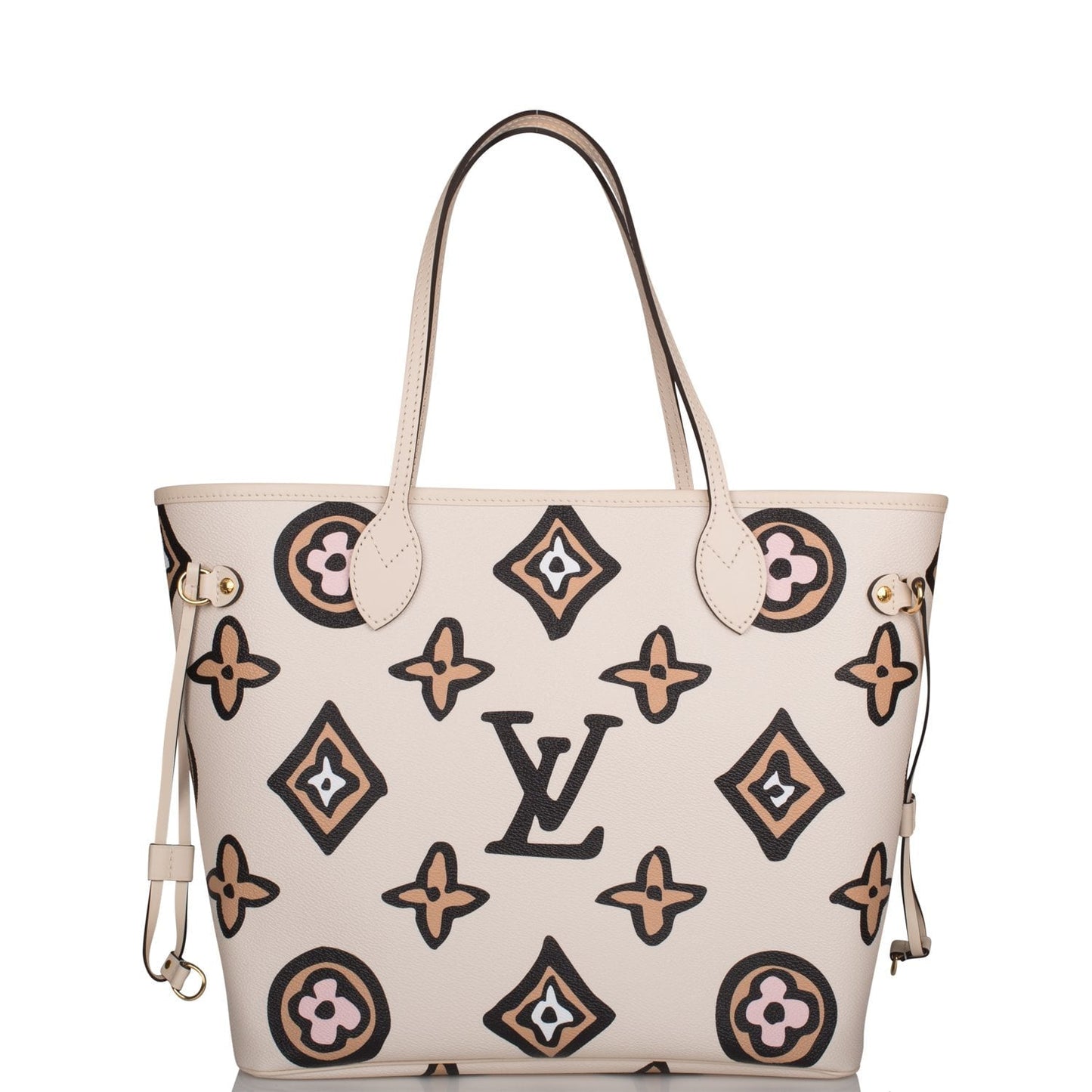 Louis Vuitton Cream Wild At Heart Giant Monogram Neverfull MM