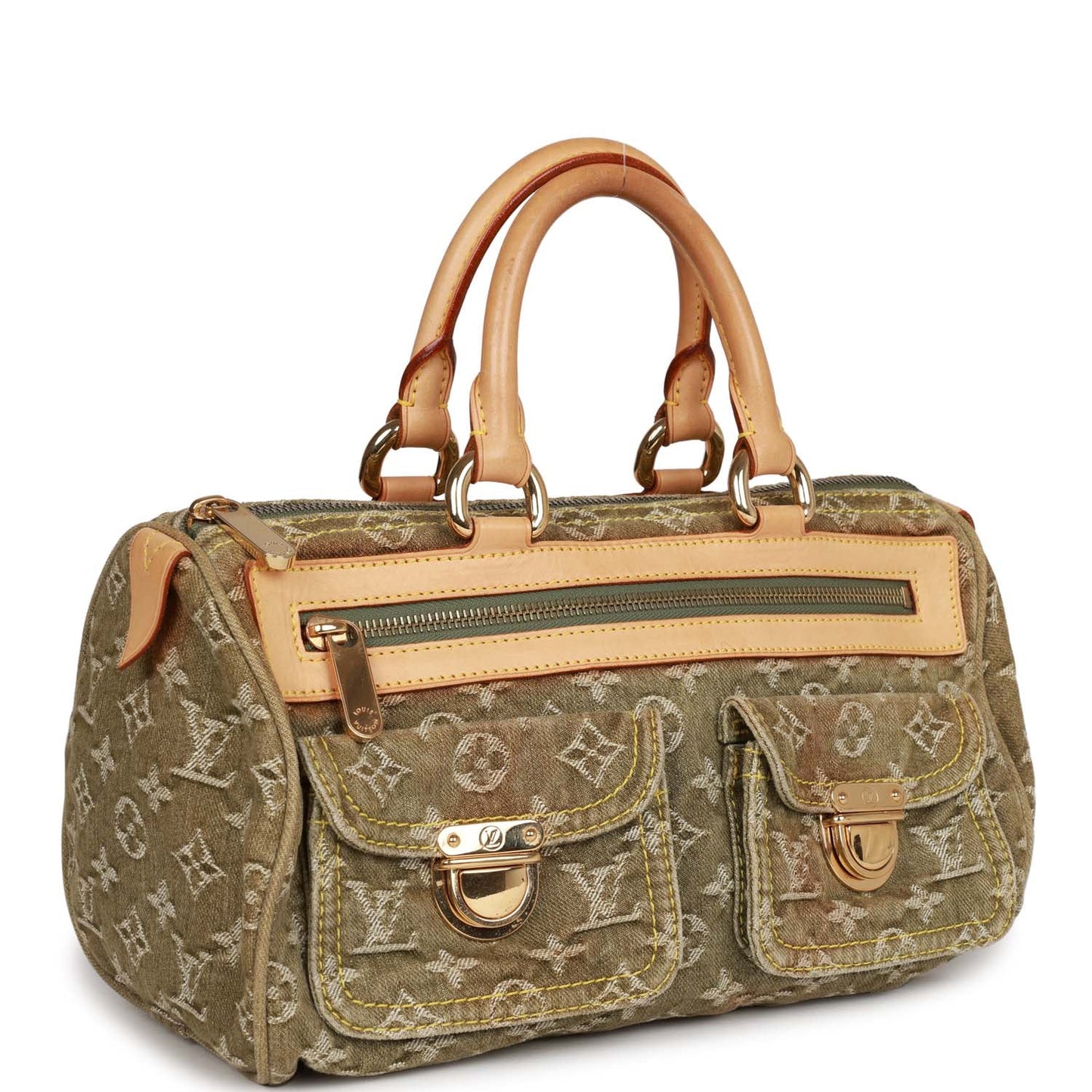 Louis Vuitton Green Monogram Denim Neo Speedy