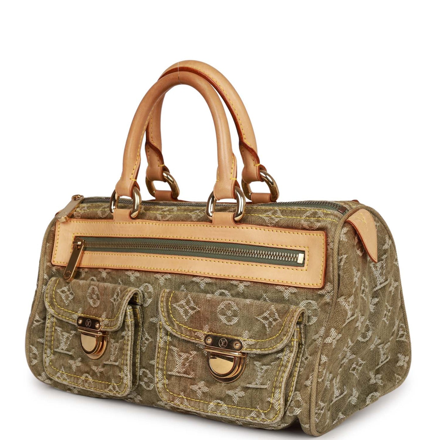 Louis Vuitton Green Monogram Denim Neo Speedy