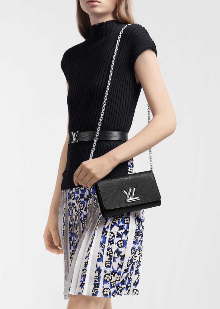 Louis Vuitton EPI Portefeiulle Twist Chain Wallet-Bag