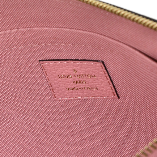 LOUIS VUITTON DAILY POUCH MONOGRAM EMPREINTE LEATHER ROSE POUDRE