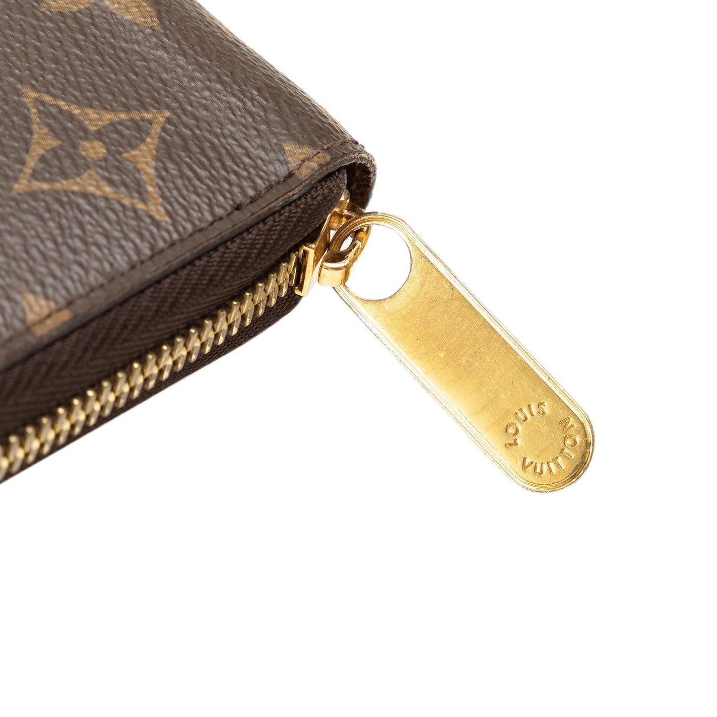 Brown Louis Vuitton Monogram Zippy Wallet