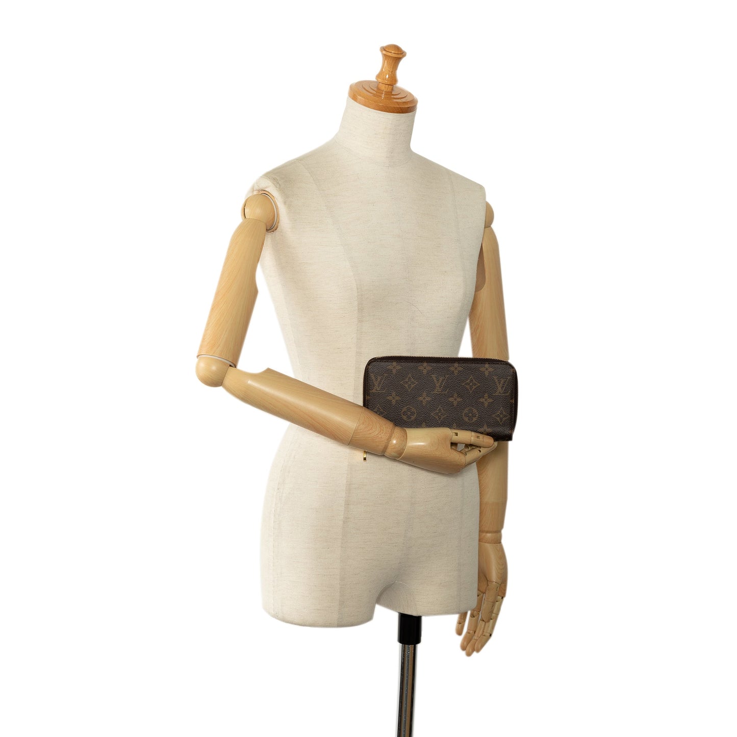 Brown Louis Vuitton Monogram Zippy Wallet