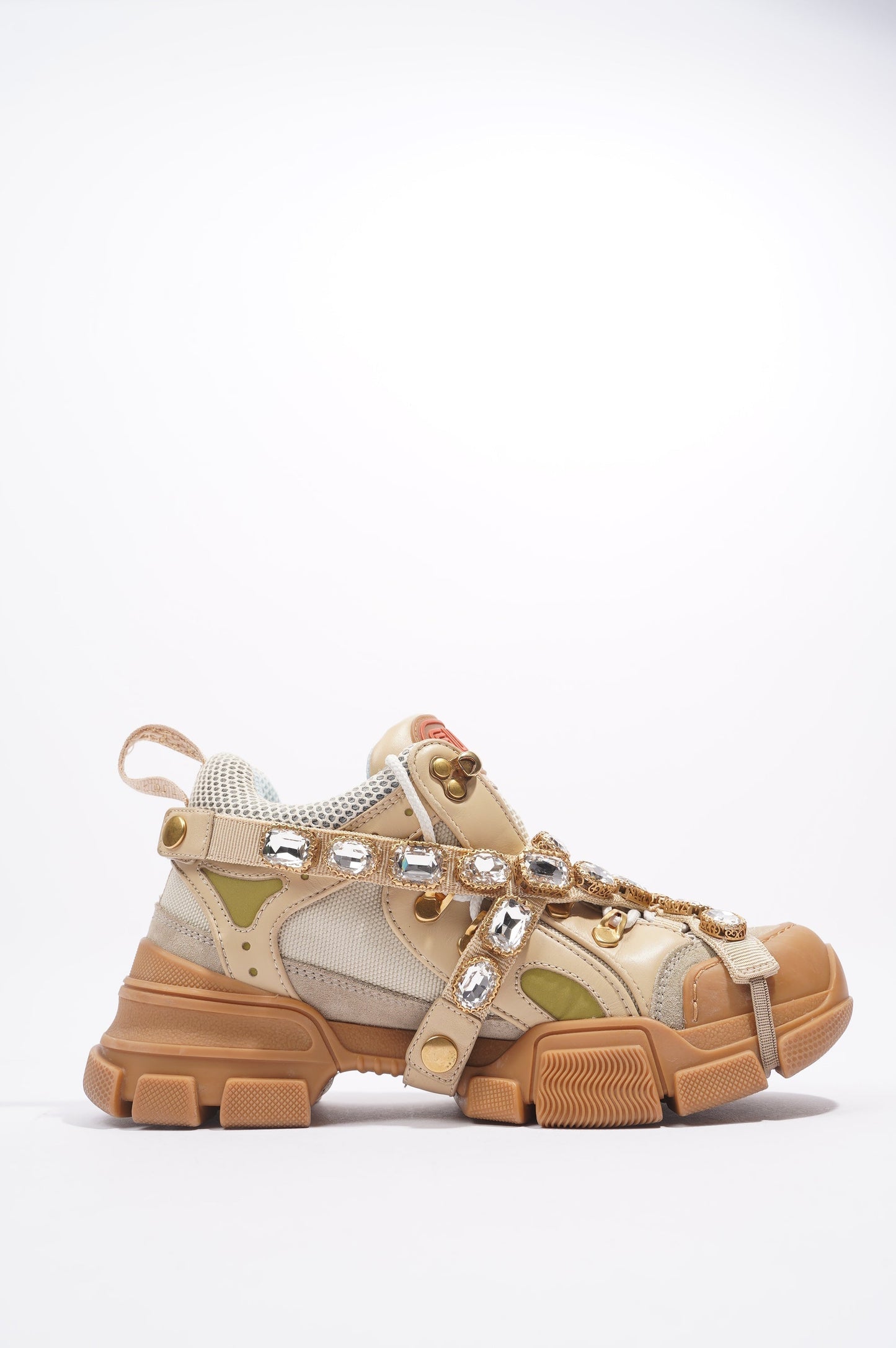 Gucci SEGA Beige / Brown Mesh EU 38 UK 5