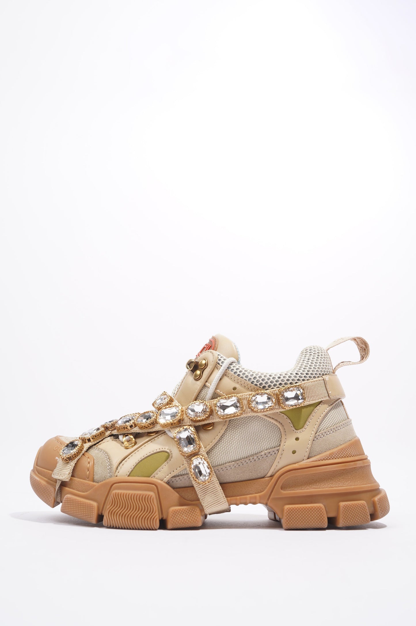 Gucci SEGA Beige / Brown Mesh EU 38 UK 5