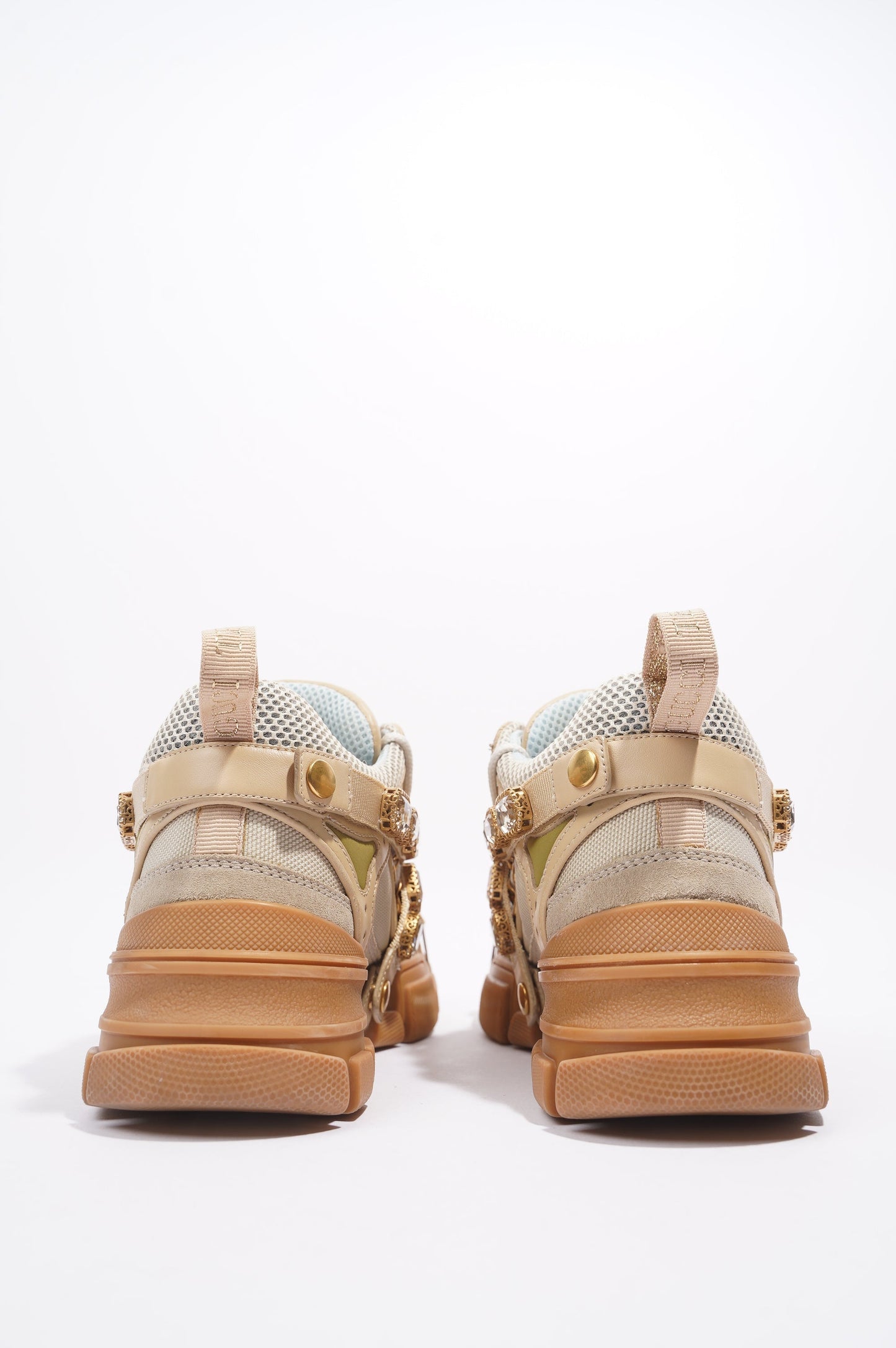 Gucci SEGA Beige / Brown Mesh EU 38 UK 5