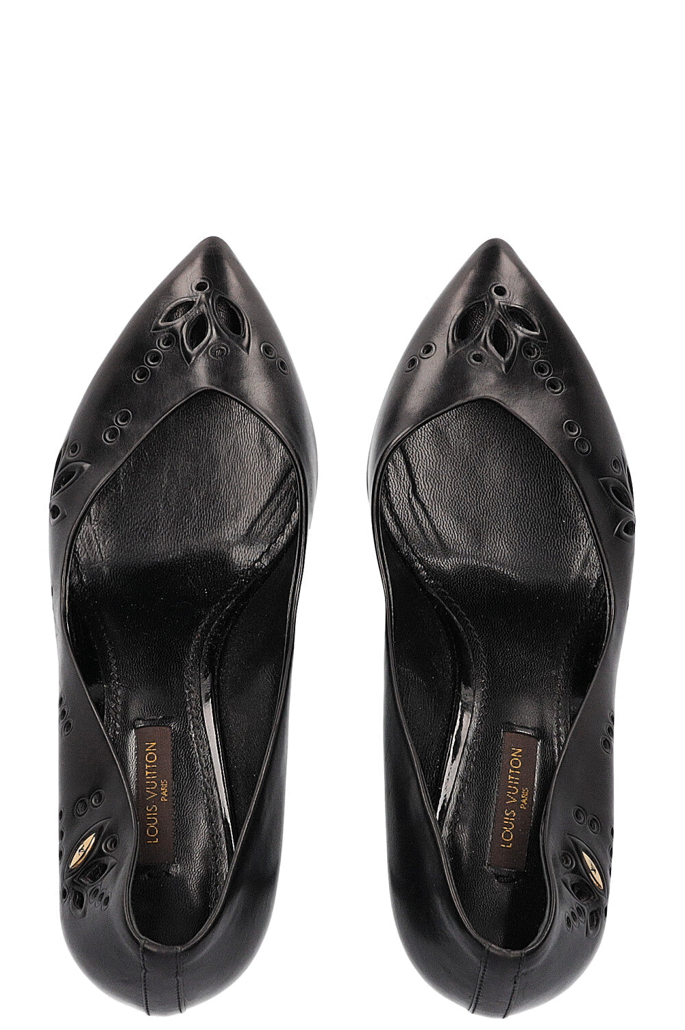 LOUIS VUITTON Flower Pumps Black