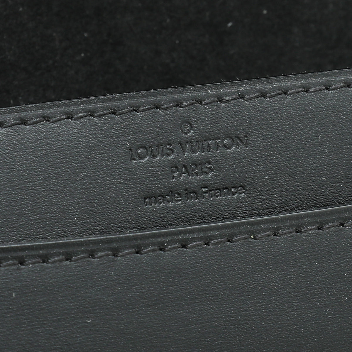 Louis Vuitton Black Louise Matte Chain Clutch