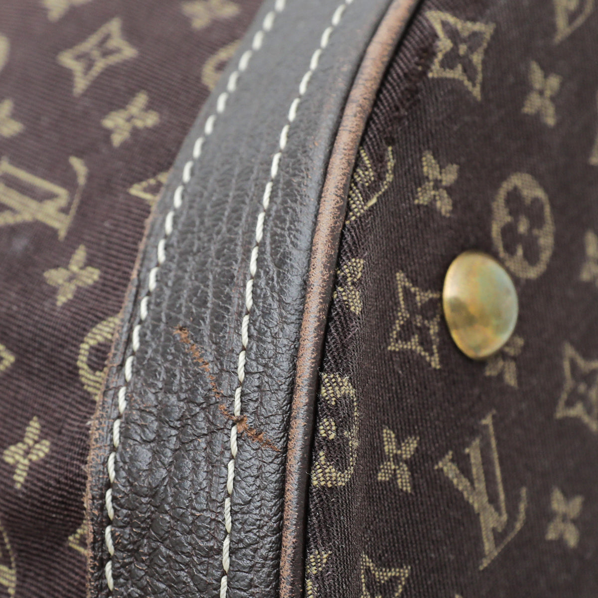 Louis Vuitton Brown Monogram Mini Lin Petit Bucket Bag