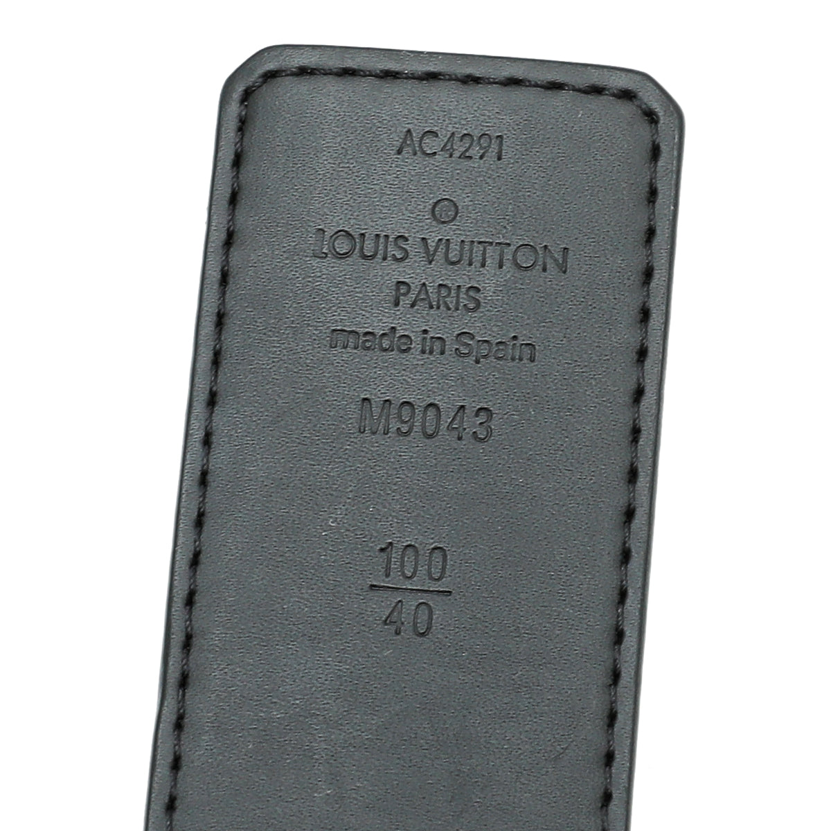 Louis Vuitton Graphite LV Initiales Reversible 40m Belt