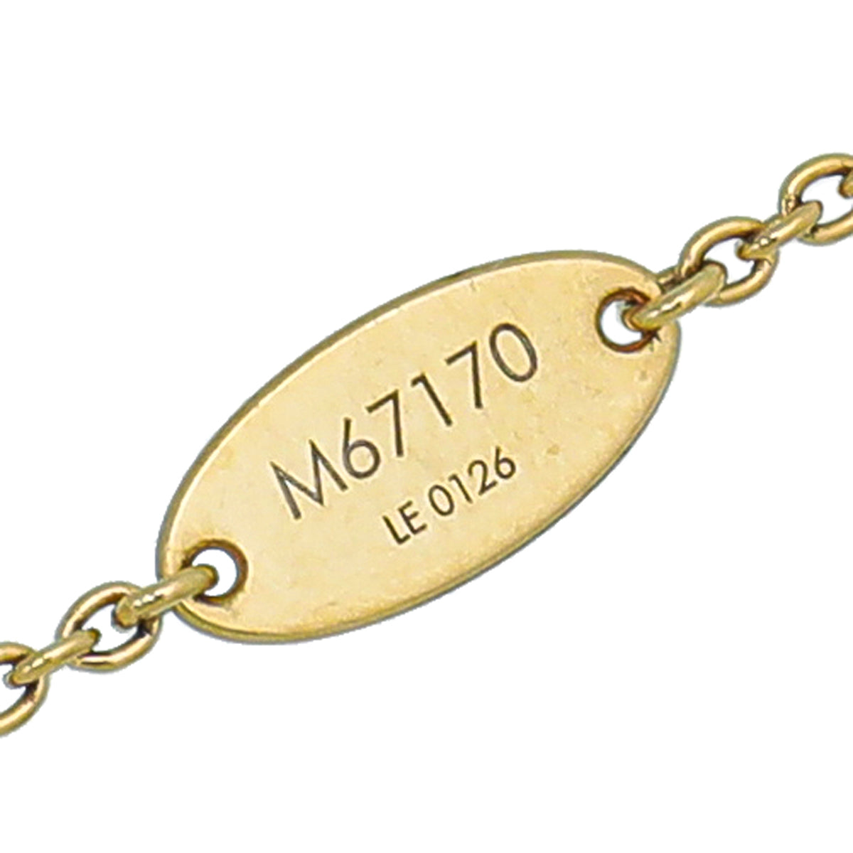 Louis Vuitton Gold Tone LV & Me Letter M Bracelet