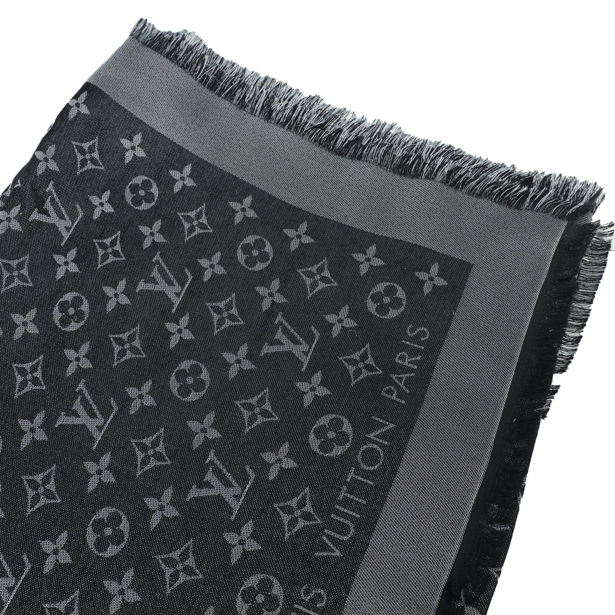Louis Vuitton Black Monogram Shine Shawl