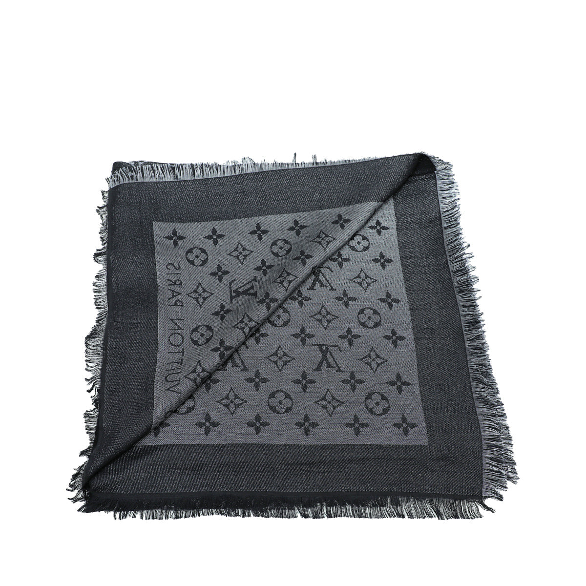 Louis Vuitton Black Monogram Shine Shawl