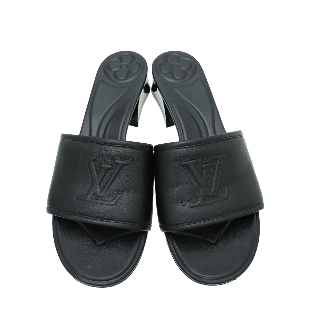 Louis Vuitton Black Magnetic Mules 40