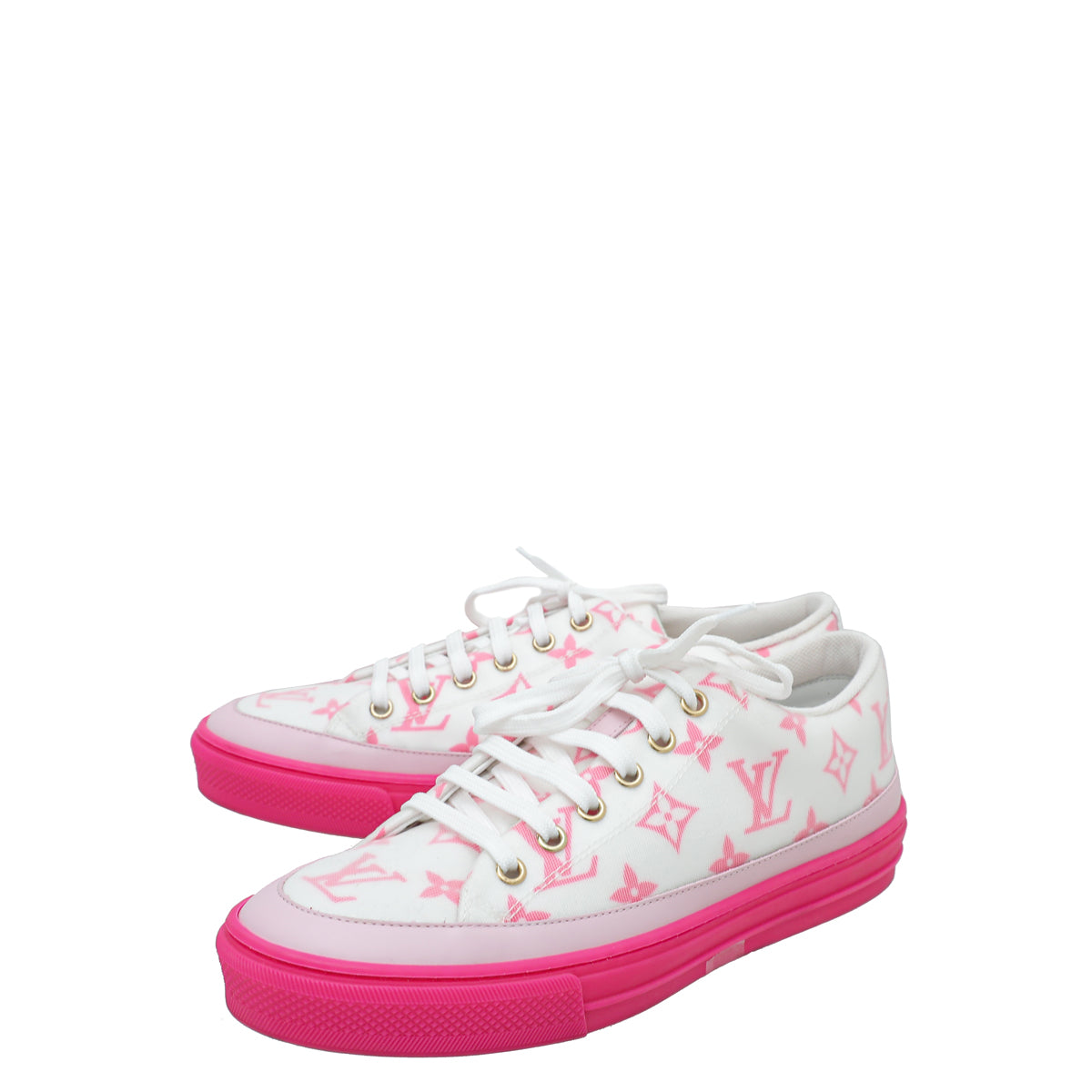 Louis Vuitton Bicolor Monogram Stellar Line Technical Fabric Sneaker 38