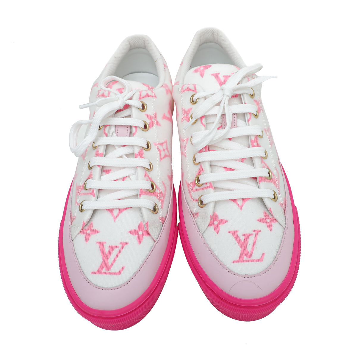 Louis Vuitton Bicolor Monogram Stellar Line Technical Fabric Sneaker 38