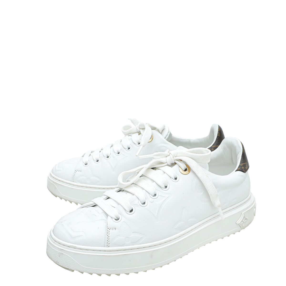 Louis Vuitton Bicolor Time Out Sneakers 38