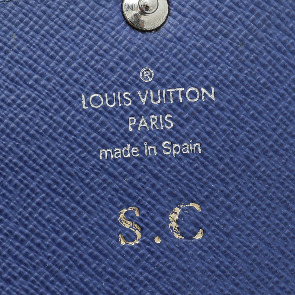 Louis Vuitton Blueberry Sarah Wallet w/S.C Initials