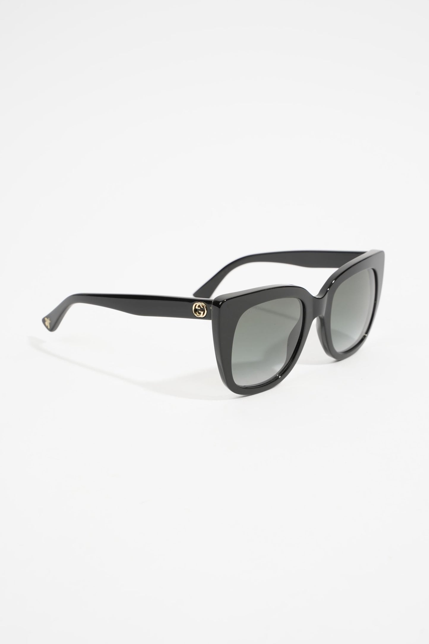 Gucci Square Sunglasses Black Acetate 51mm 22mm