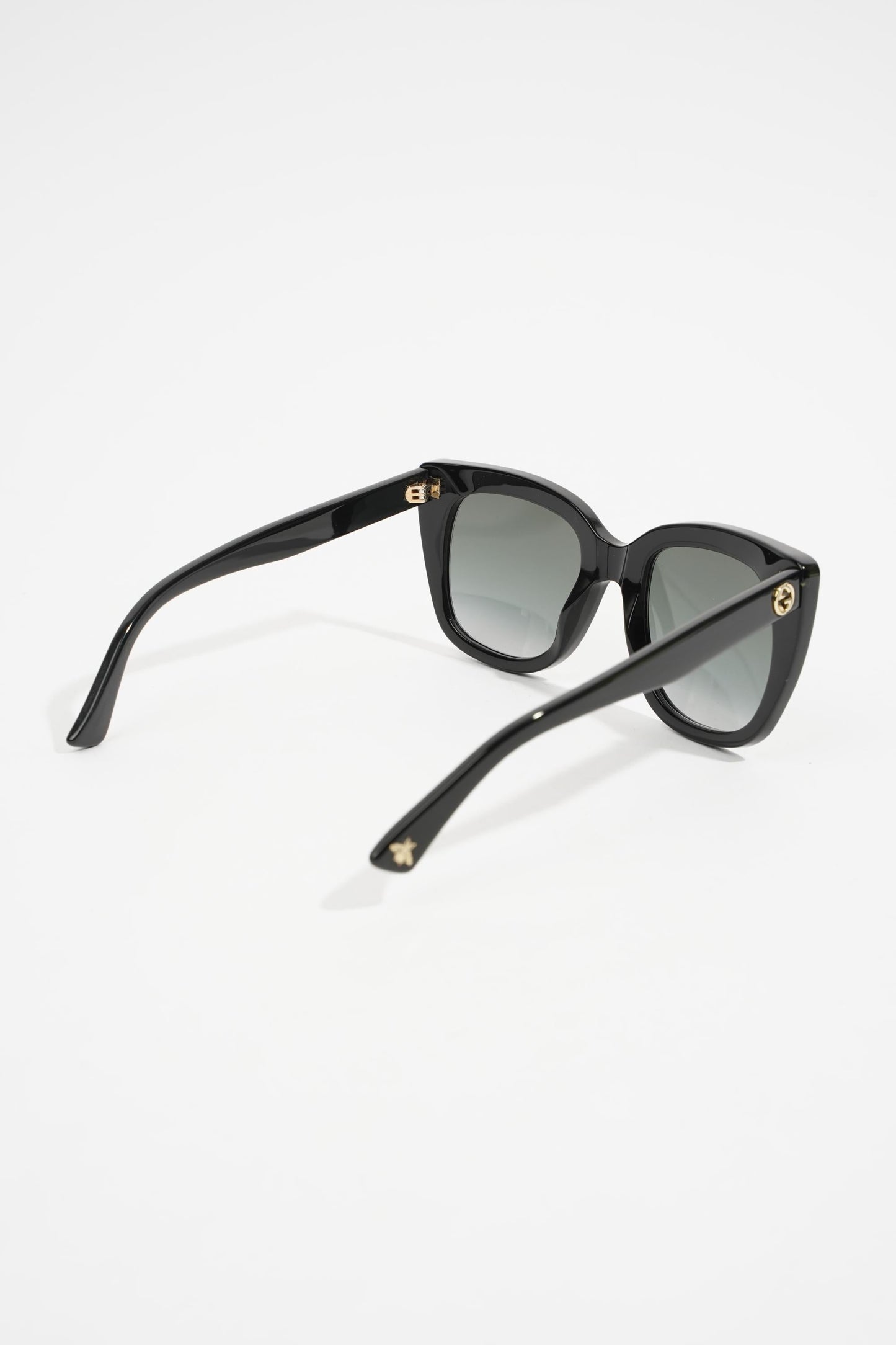 Gucci Square Sunglasses Black Acetate 51mm 22mm