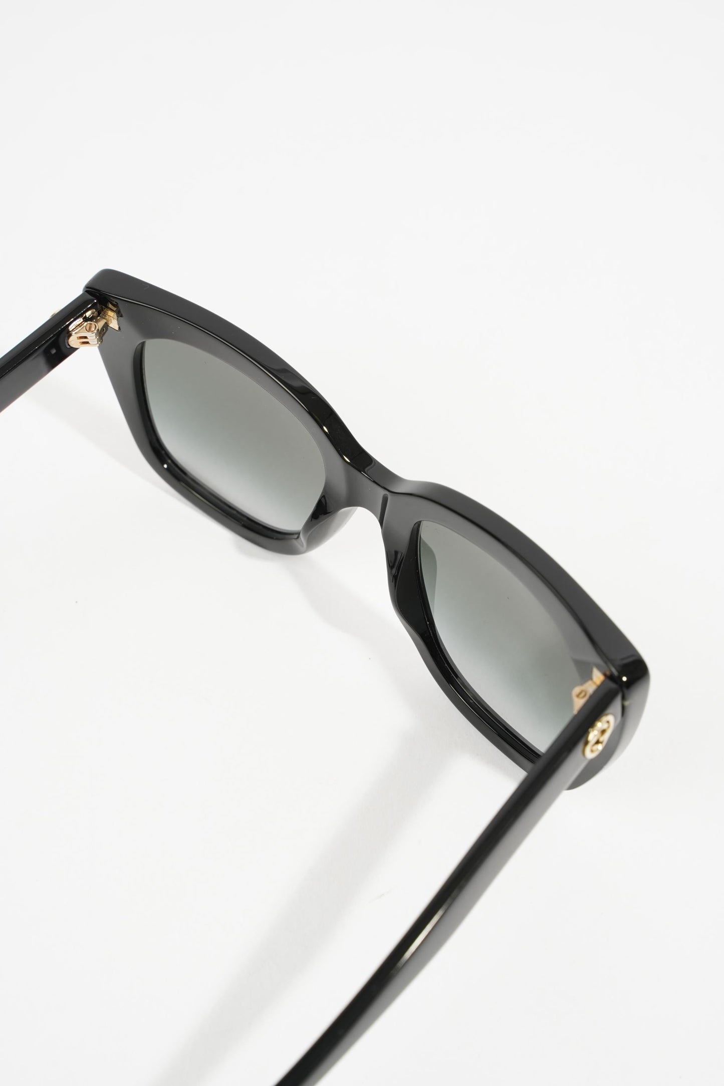 Gucci Square Sunglasses Black Acetate 51mm 22mm