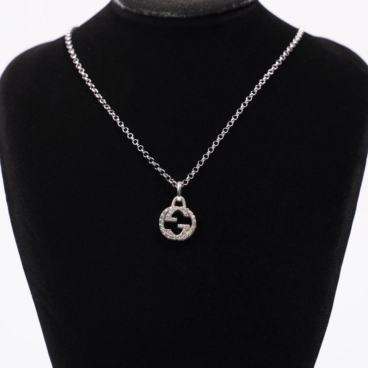 Gucci Interlocking G Necklace Silver Silver Sterling