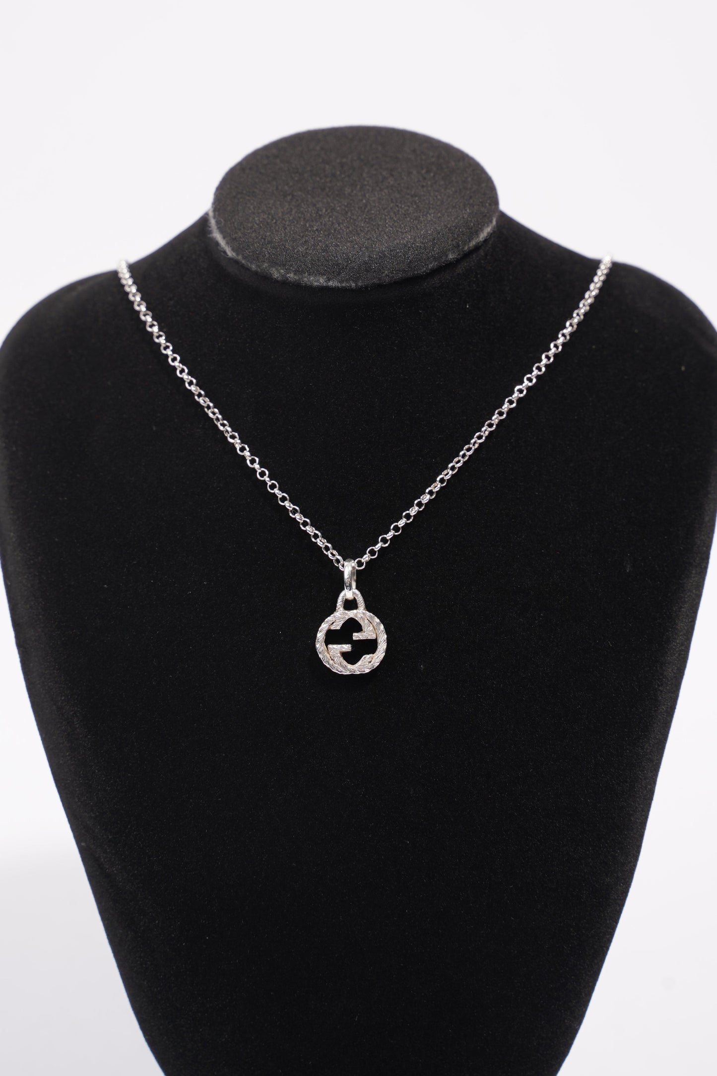 Gucci Interlocking G Necklace Silver Silver Sterling