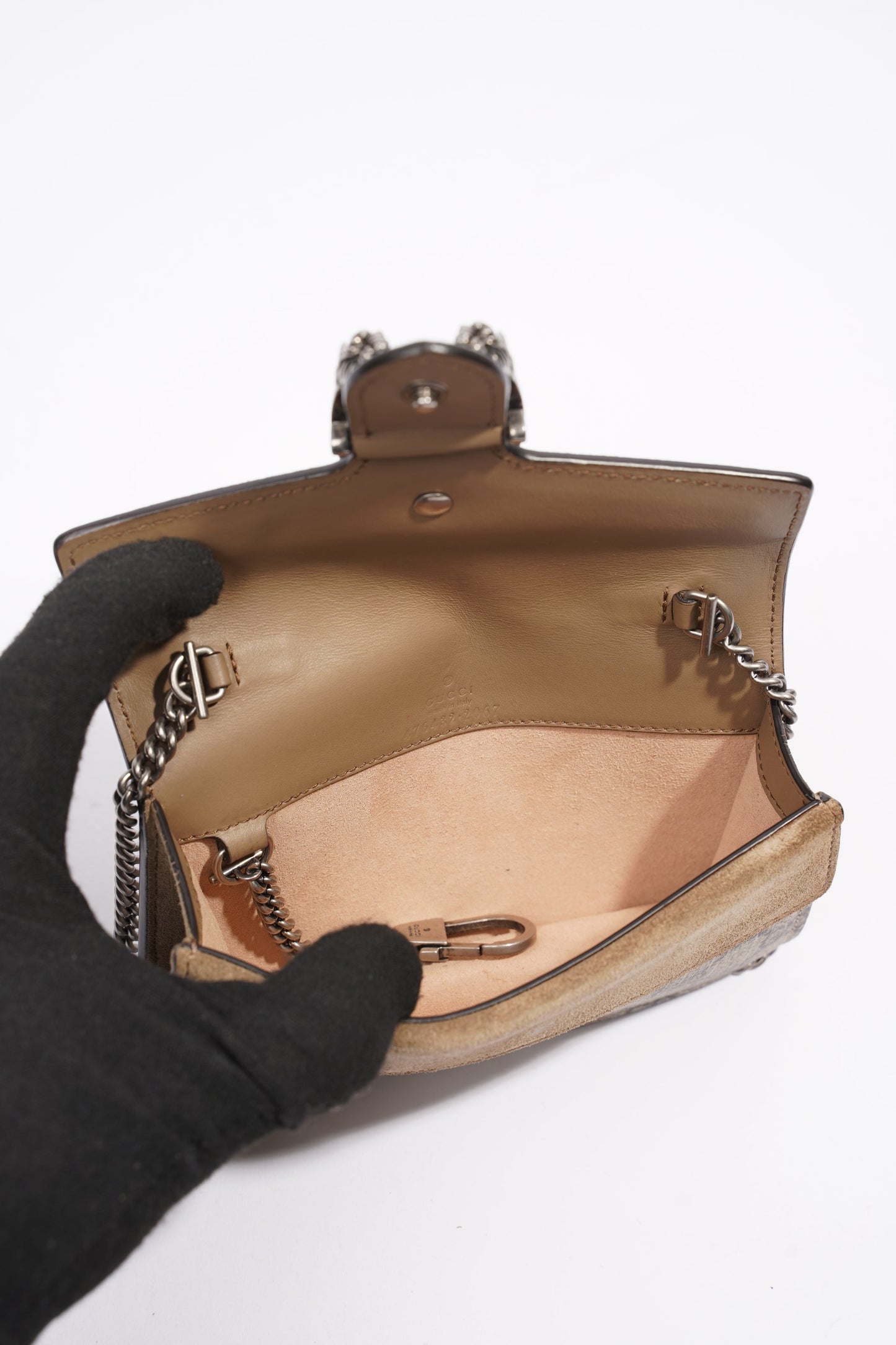 Gucci Dionysus Supreme Coated Canvas Super Mini
