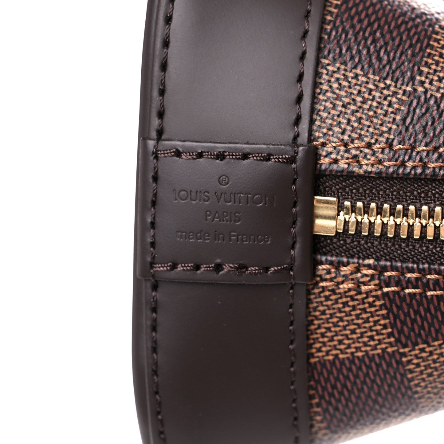 LOUIS VUITTON ALMA BB DAMIER EBENE BAG