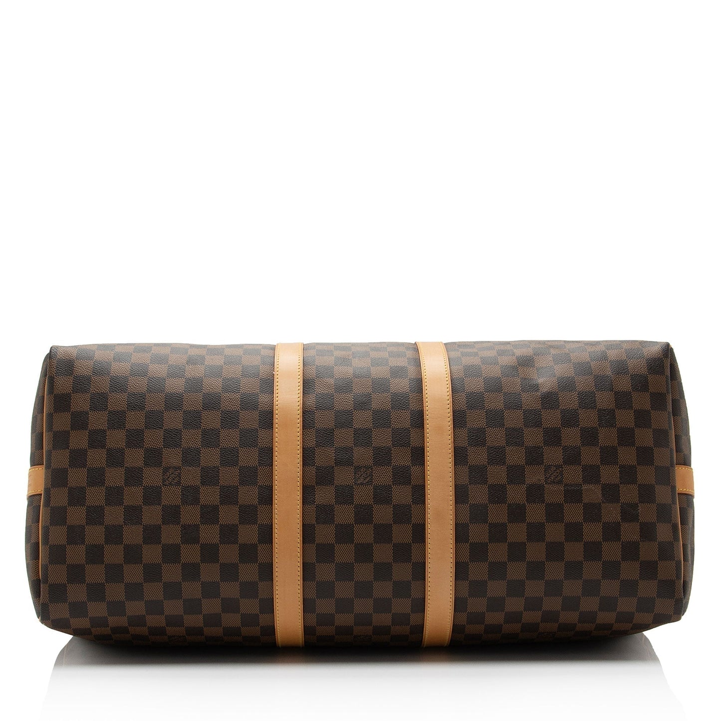 Louis Vuitton Damier Ebene Keepall Bandouliere 55 Duffle Bag