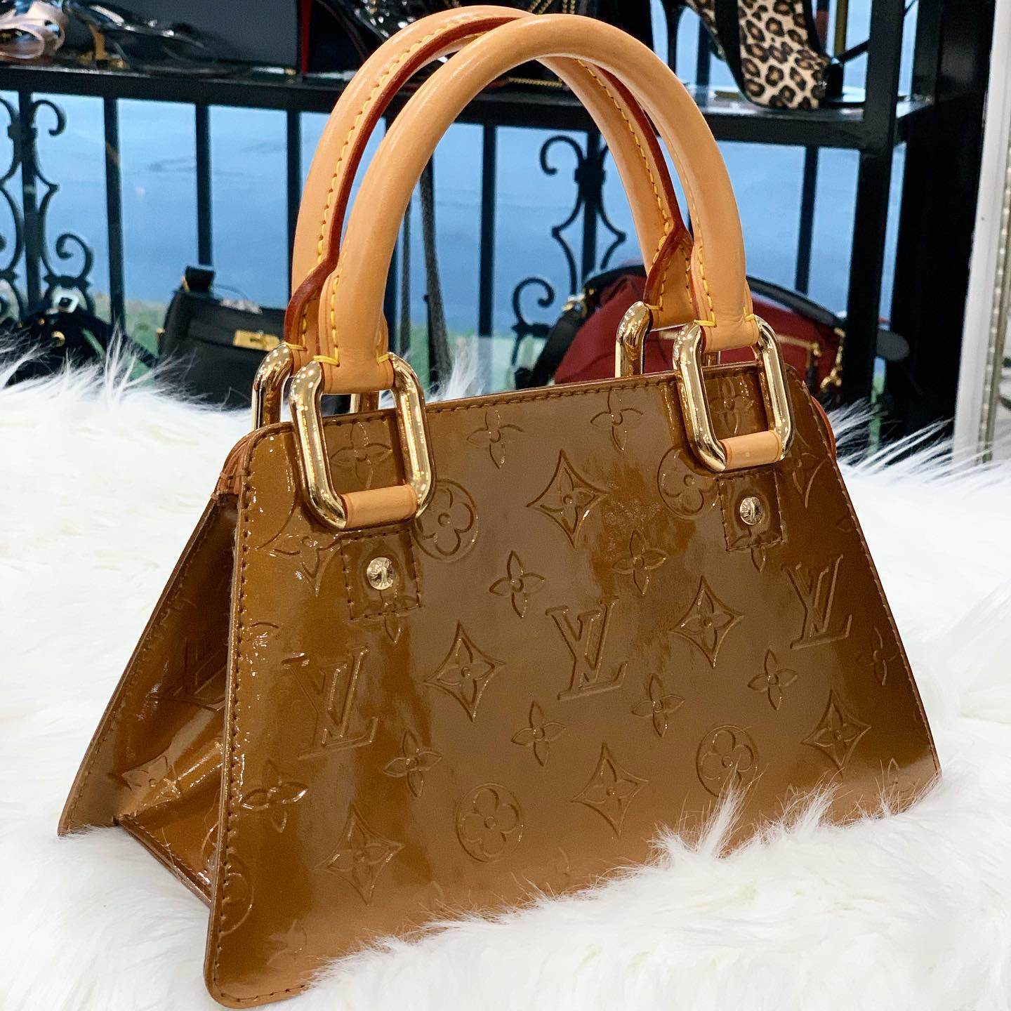 Louis Vuitton Forsyth Mini Vernis Satchel