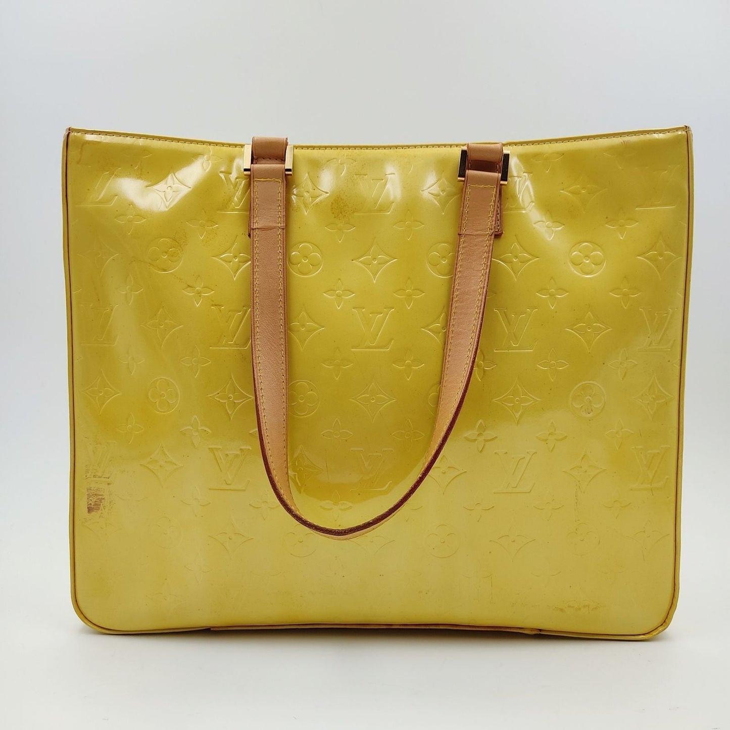 LOUIS VUITTON Colombus shopper shoulder bag in patent leather