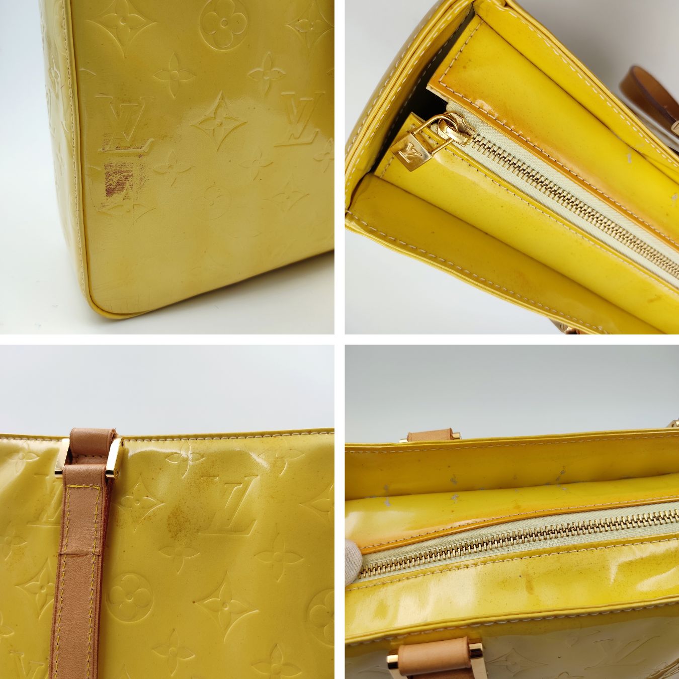 LOUIS VUITTON Colombus shopper shoulder bag in patent leather