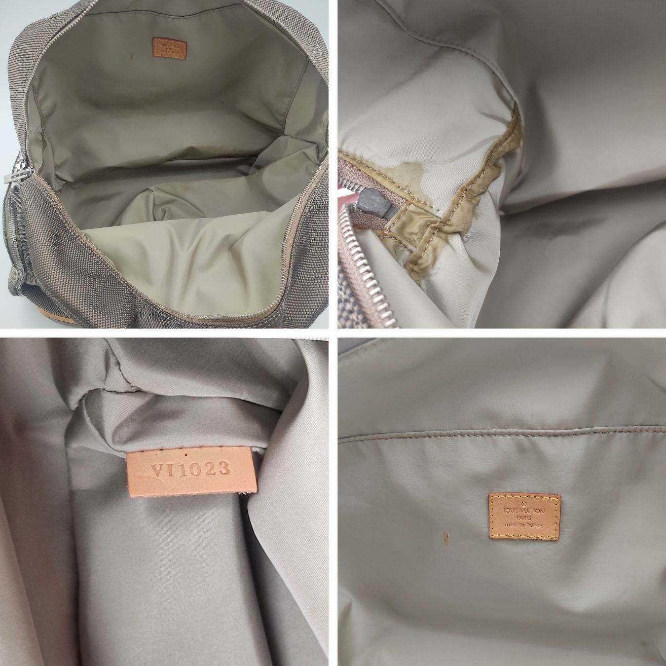 LOUIS VUITTON Damier Geant travel bag in canvas