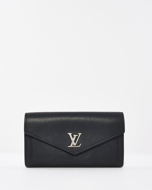 Louis Vuitton Black Leather MyLockMe Long Wallet