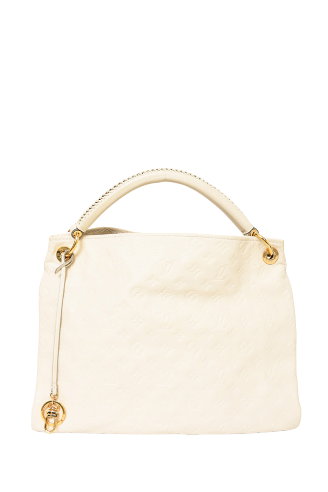 Louis Vuitton 2012 Cream Empreinte Leather Artsy MM Hobo Bag