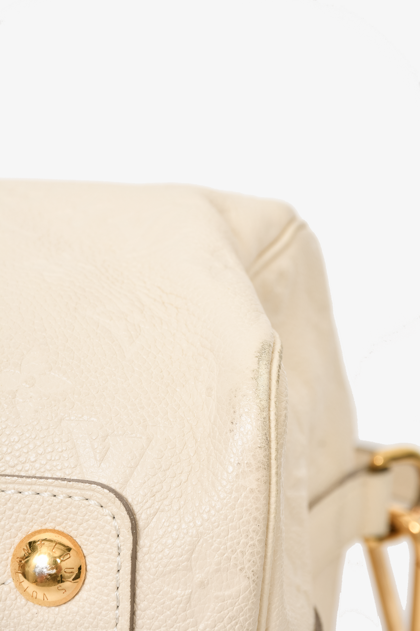 Louis Vuitton 2013 Cream Empreinte Leather Speedy 30 Crossbody